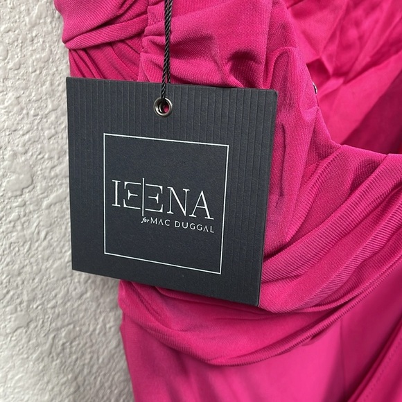 NWT Ieena Mac Duggal 11565 Strapless Sweetheart Neckline Ruched Dress Mini Sz 8 - Picture 7 of 14